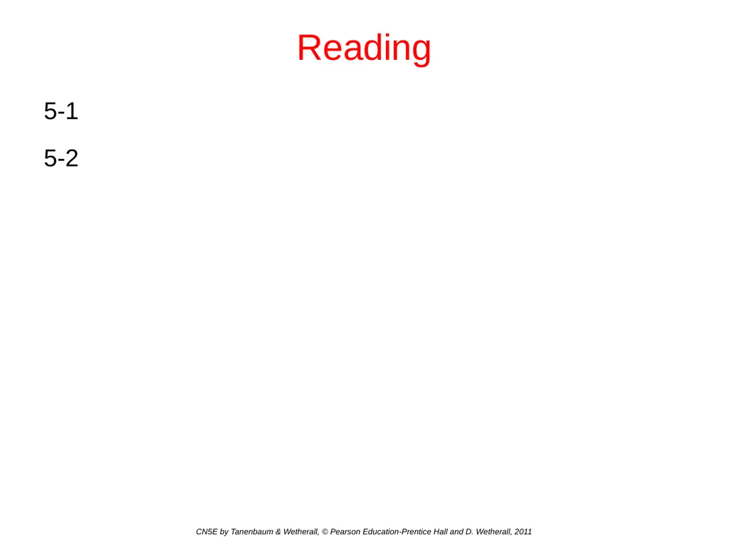 Network Layer Chapter 5 CN5E by Tanenbaum & - slide 67 of 68