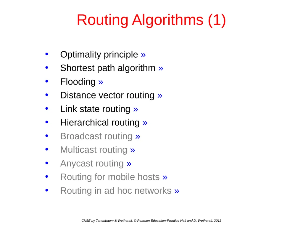 Network Layer Chapter 5 CN5E by Tanenbaum & - slide 16 of 68
