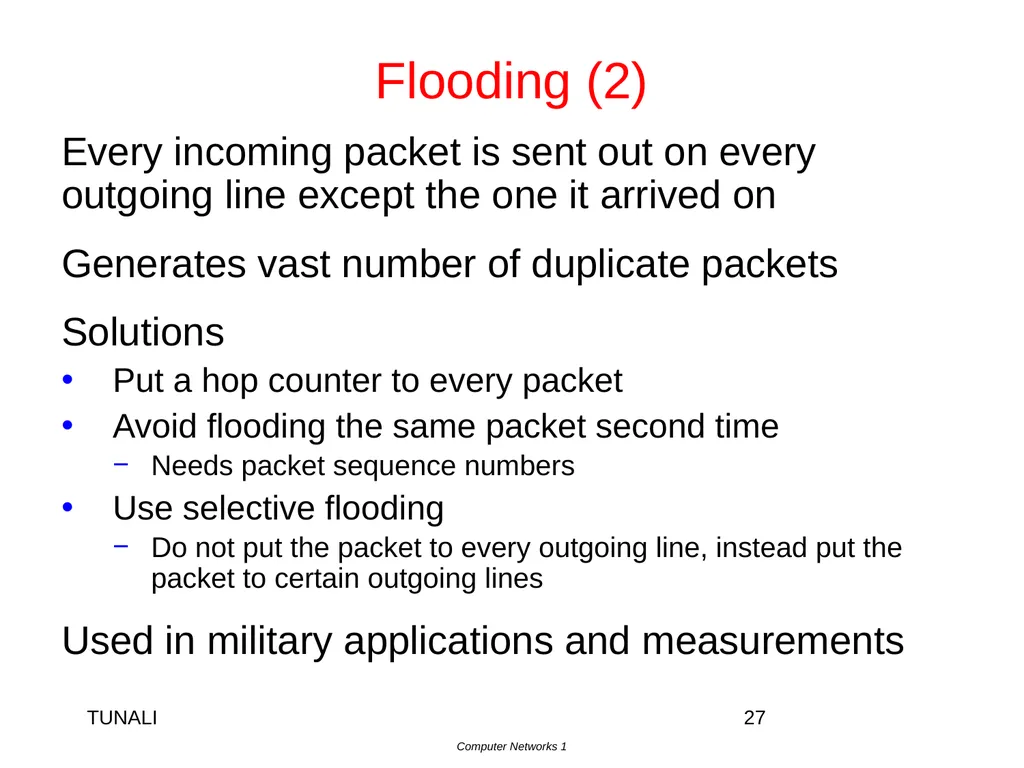 Network Layer Chapter 5 CN5E by Tanenbaum & - slide 27 of 68