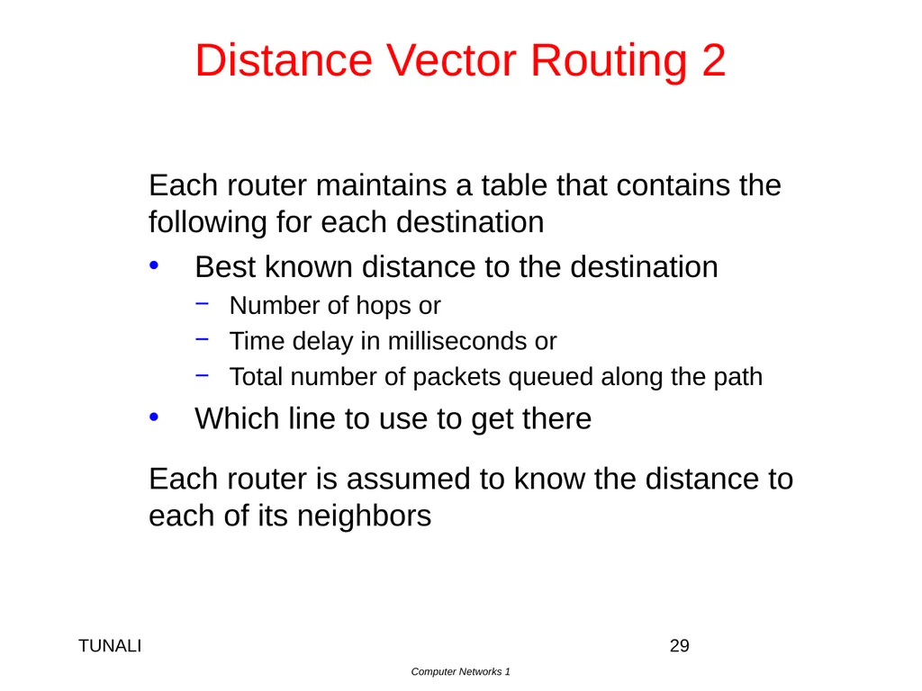 Network Layer Chapter 5 CN5E by Tanenbaum & - slide 29 of 68