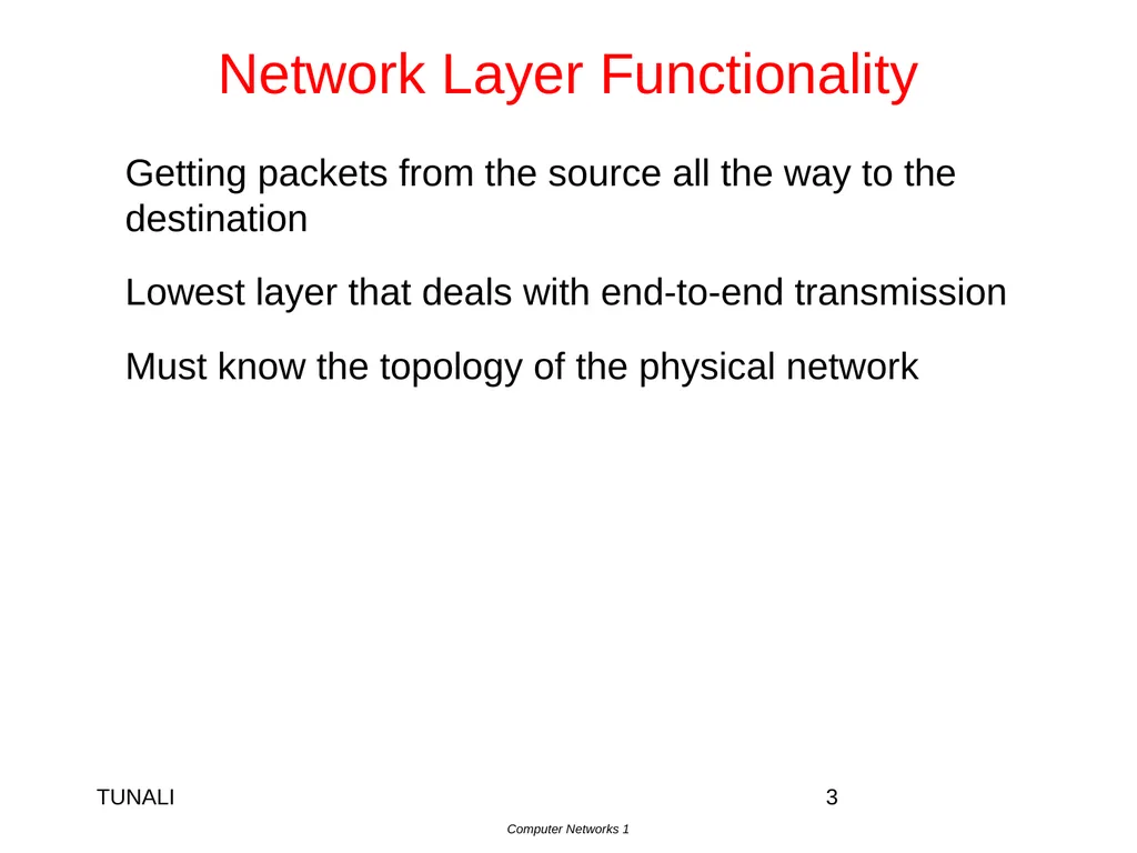 Network Layer Chapter 5 CN5E by Tanenbaum & - slide 3 of 68