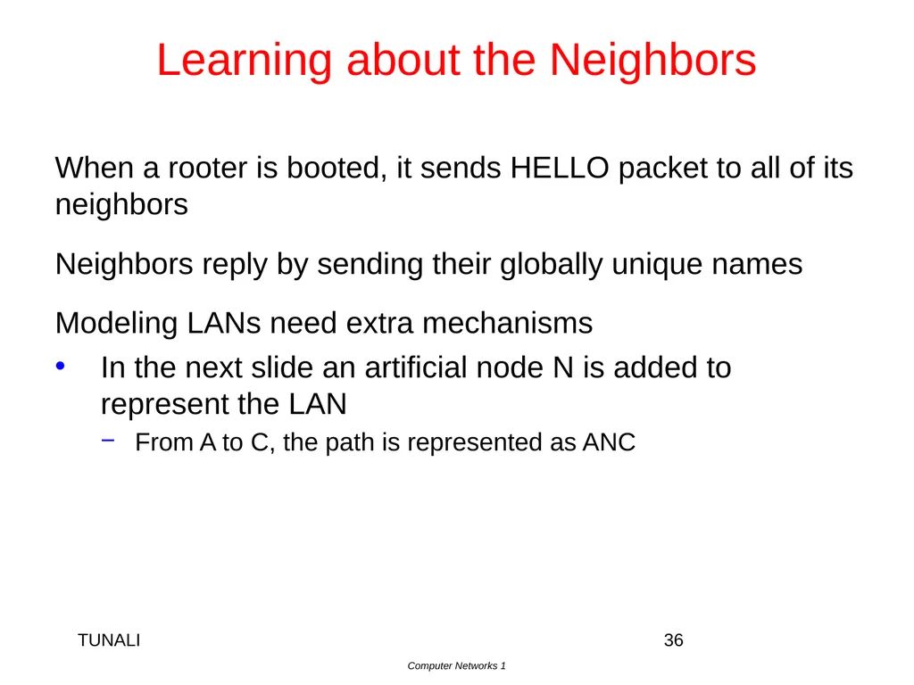 Network Layer Chapter 5 CN5E by Tanenbaum & - slide 36 of 68