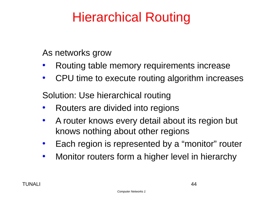 Network Layer Chapter 5 CN5E by Tanenbaum & - slide 44 of 68