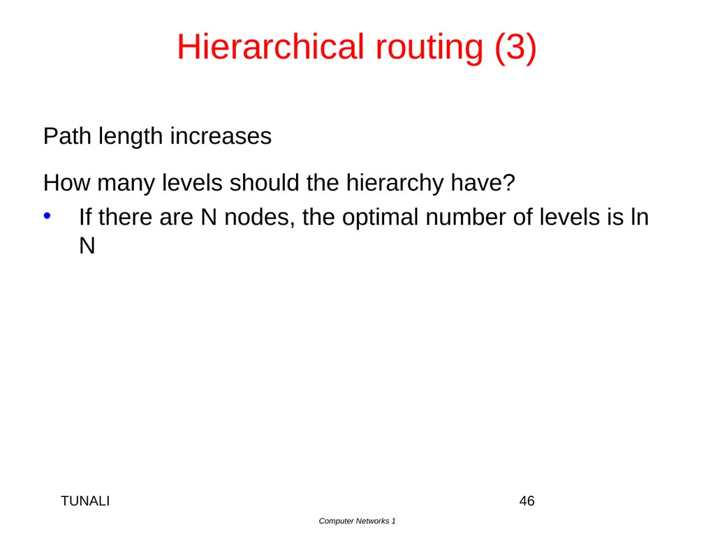 Network Layer Chapter 5 CN5E by Tanenbaum & - slide 46 of 68