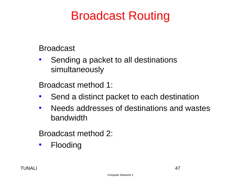 Network Layer Chapter 5 CN5E by Tanenbaum & - slide 47 of 68