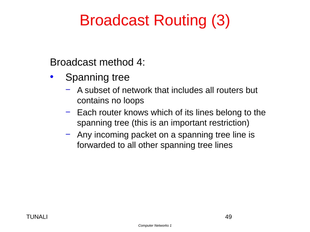 Network Layer Chapter 5 CN5E by Tanenbaum & - slide 49 of 68