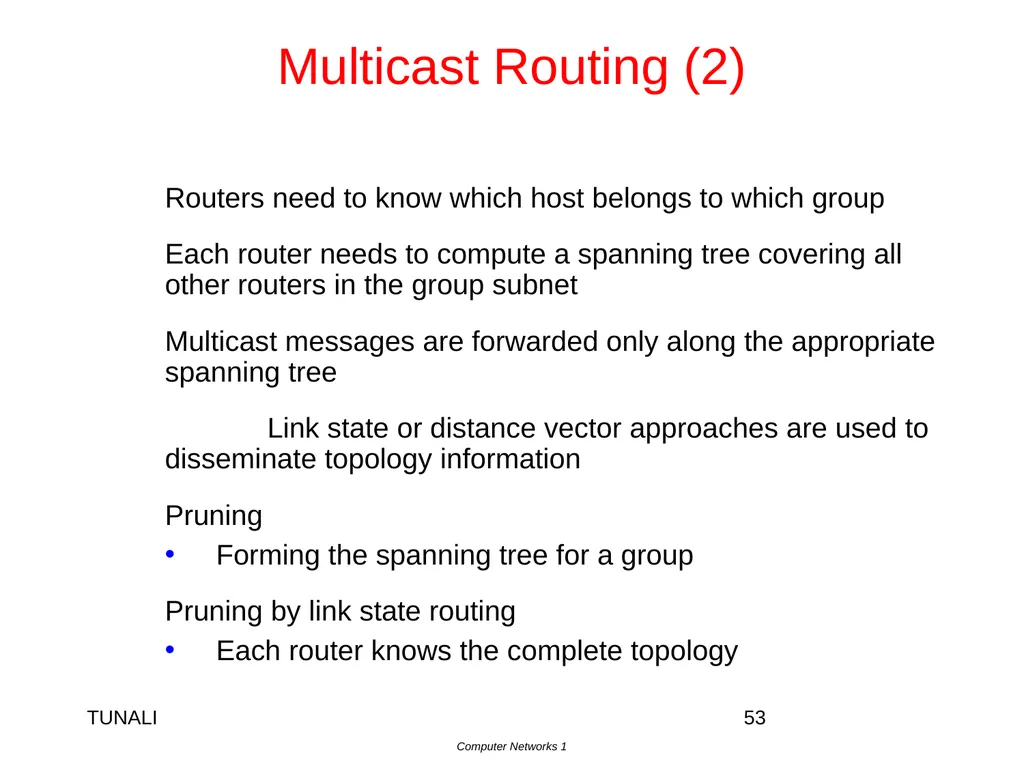 Network Layer Chapter 5 CN5E by Tanenbaum & - slide 53 of 68