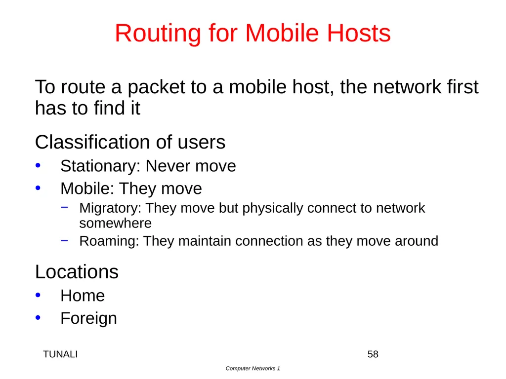 Network Layer Chapter 5 CN5E by Tanenbaum & - slide 58 of 68