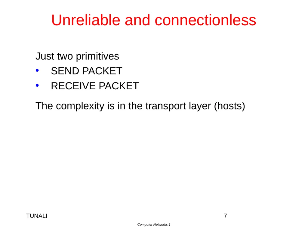 Network Layer Chapter 5 CN5E by Tanenbaum & - slide 7 of 68