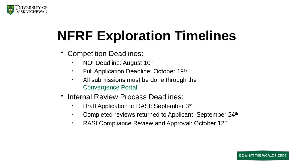 New Frontiers in Research Fund Exploration Stream - slide 3 of 9