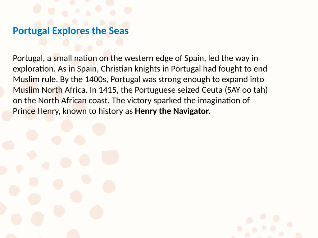 New Global Connections (1415-1796) Lesson 1 - slide 5 of 12
