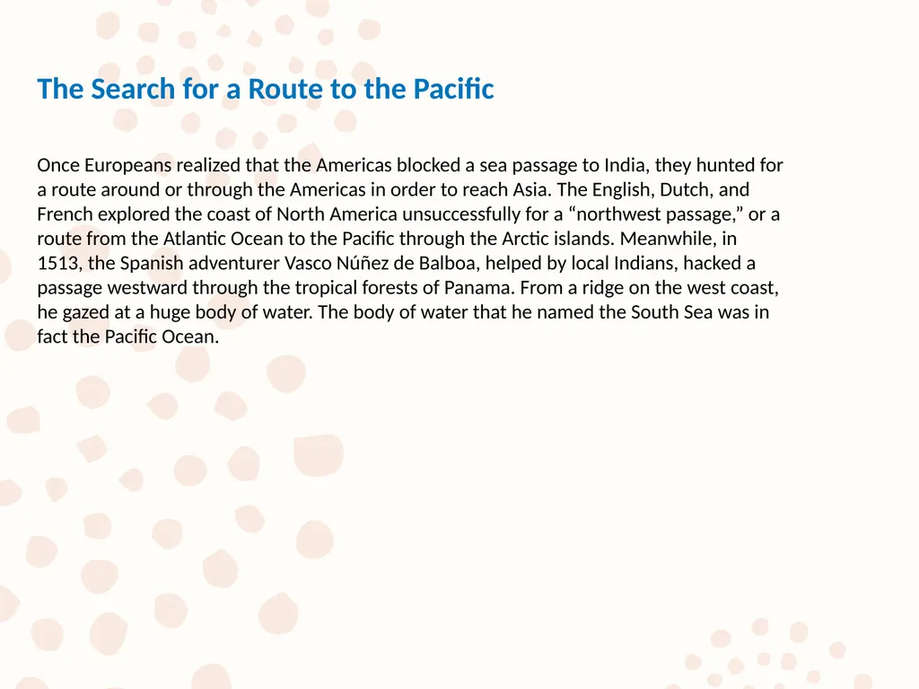 New Global Connections (1415-1796) Lesson 1 - slide 9 of 12
