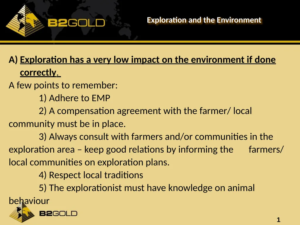 Exploration and the Environment Exploration has a - slide 1 of 9