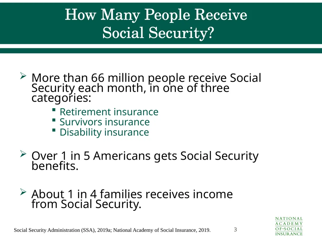 Social Security Benefits, Finances, and Policy - slide 3 of 44