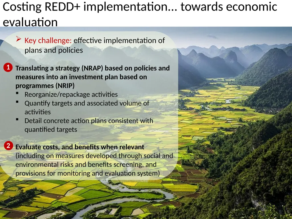 Costing of Vietnam REDD+ Mid-term Implementation - slide 2 of 9