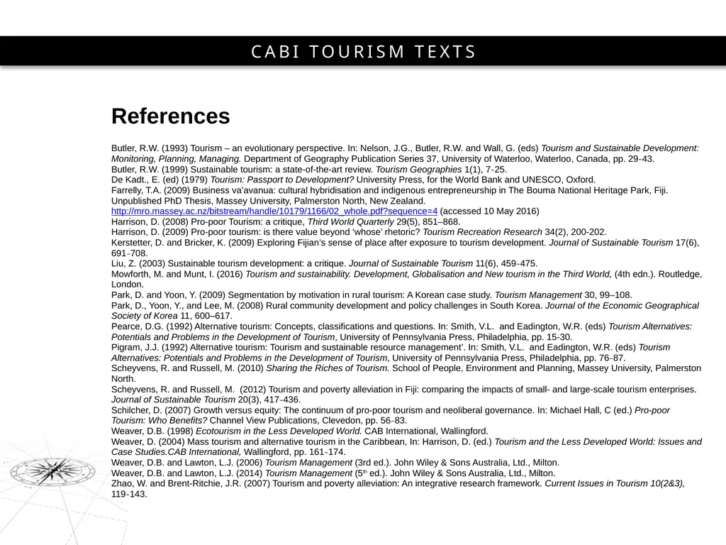 3rd Edition Strategic Management In Tourism Edited - slide 25 of 25