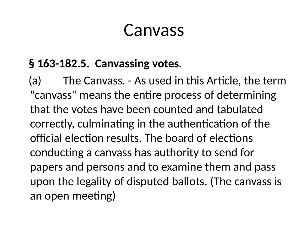 Accurate Elections SBE Member Joshua Malcolm SBE - slide 14 of 20