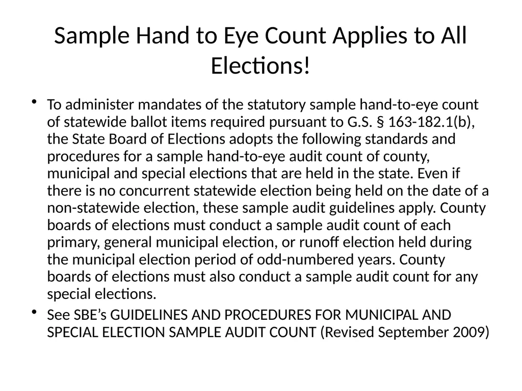 Accurate Elections SBE Member Joshua Malcolm SBE - slide 7 of 20