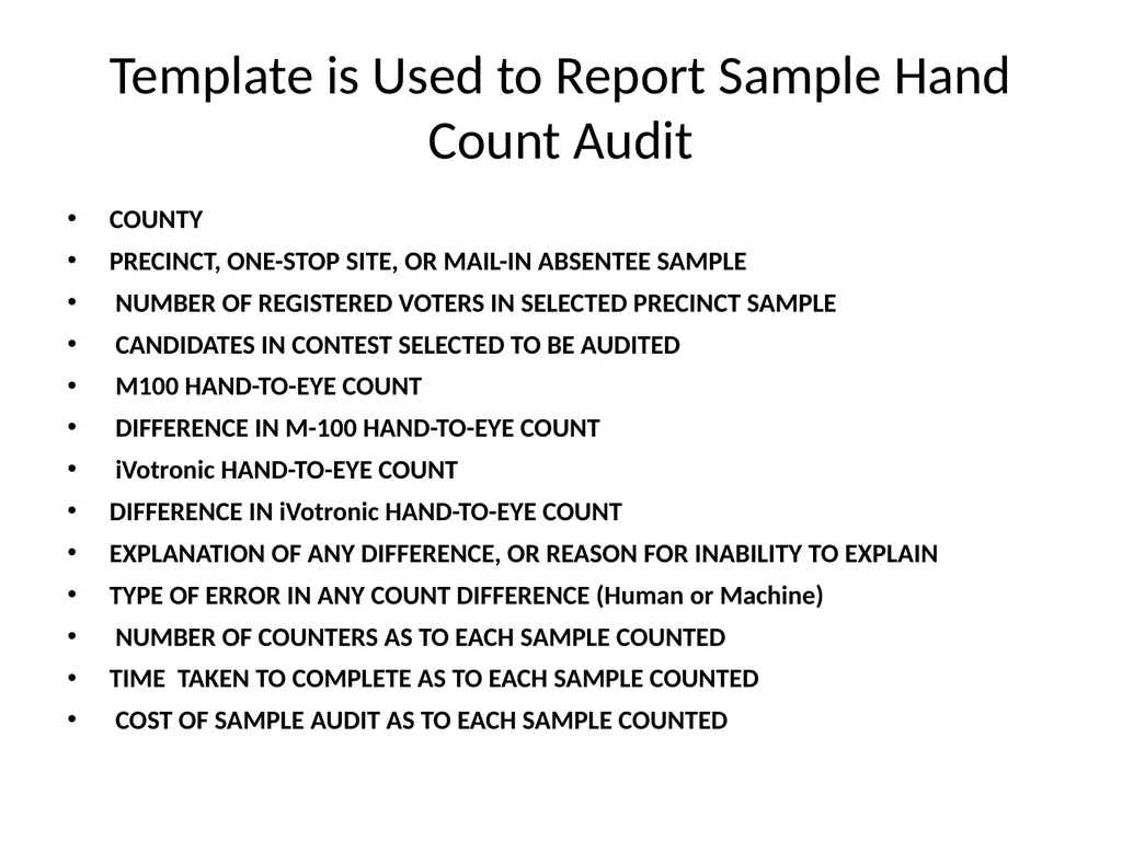 Accurate Elections SBE Member Joshua Malcolm SBE - slide 10 of 20