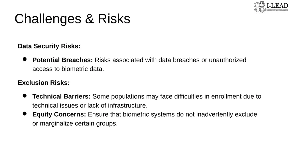 Biometrics & UID // Add facilitator name // - slide 11 of 13