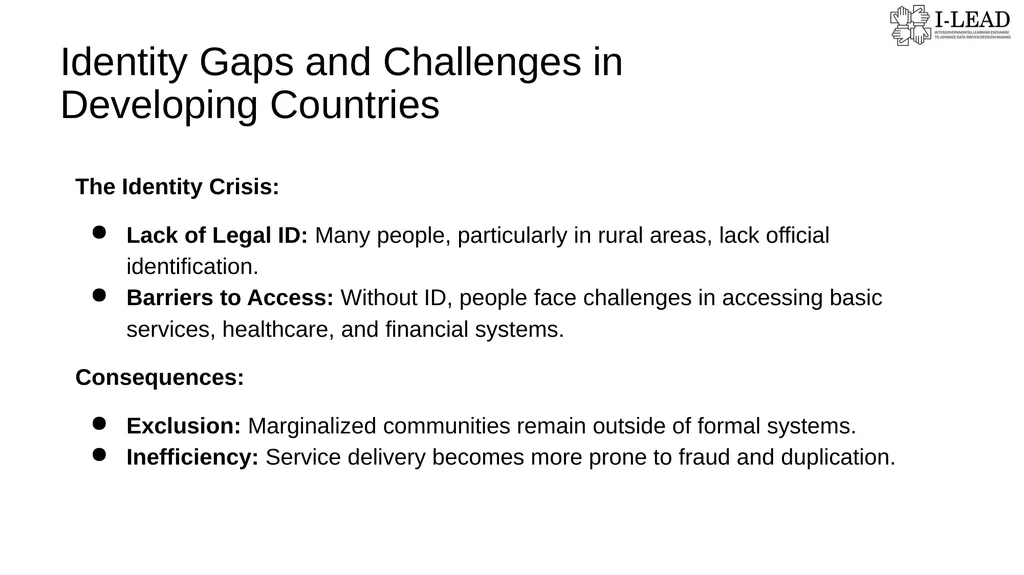 Biometrics & UID // Add facilitator name // - slide 3 of 13
