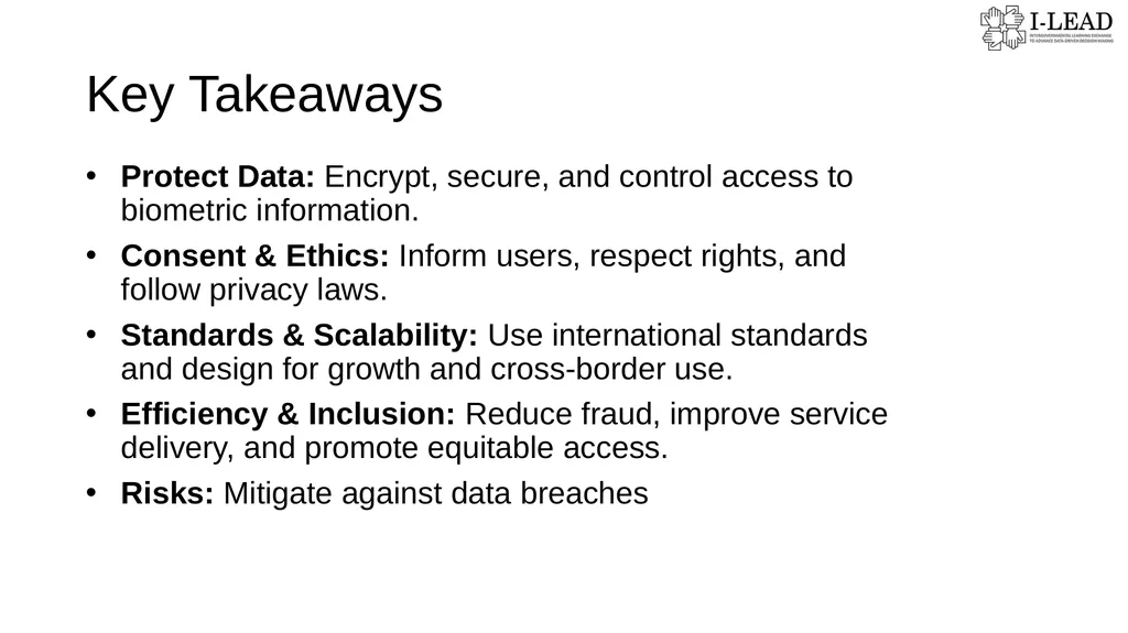 Biometrics & UID // Add facilitator name // - slide 13 of 13