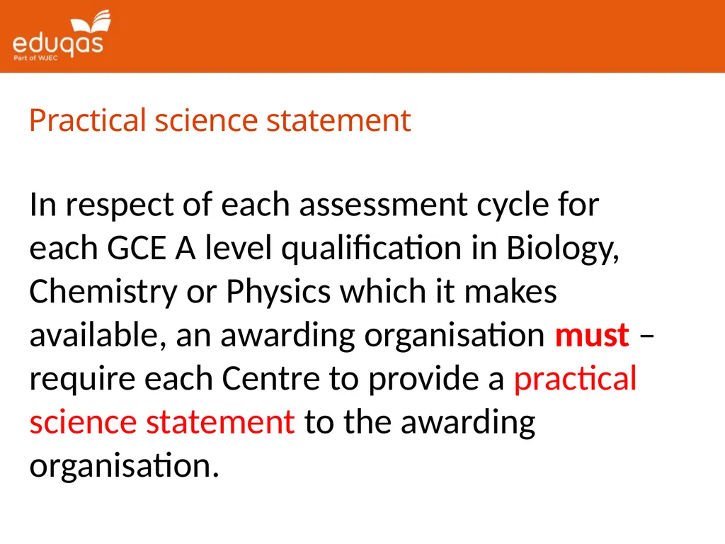 Common Practical Assessment Criteria Presentation - slide 12 of 14