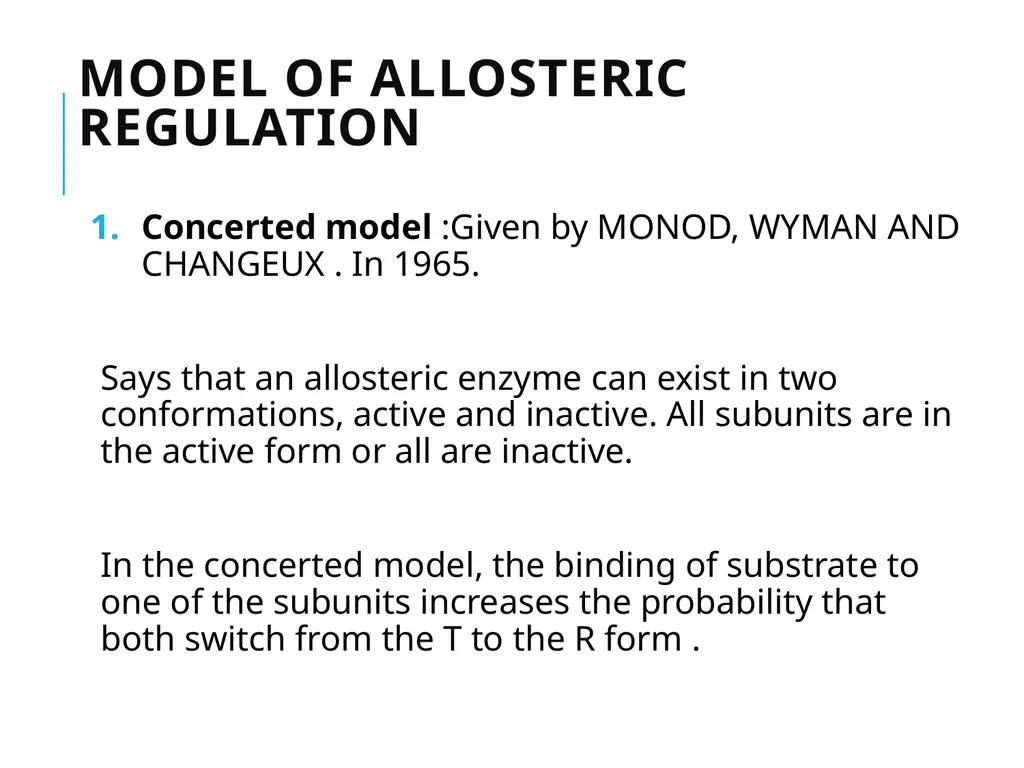 ALLOSTERIC ENZYMES REGULATION By- Shubhani singh - slide 9 of 16