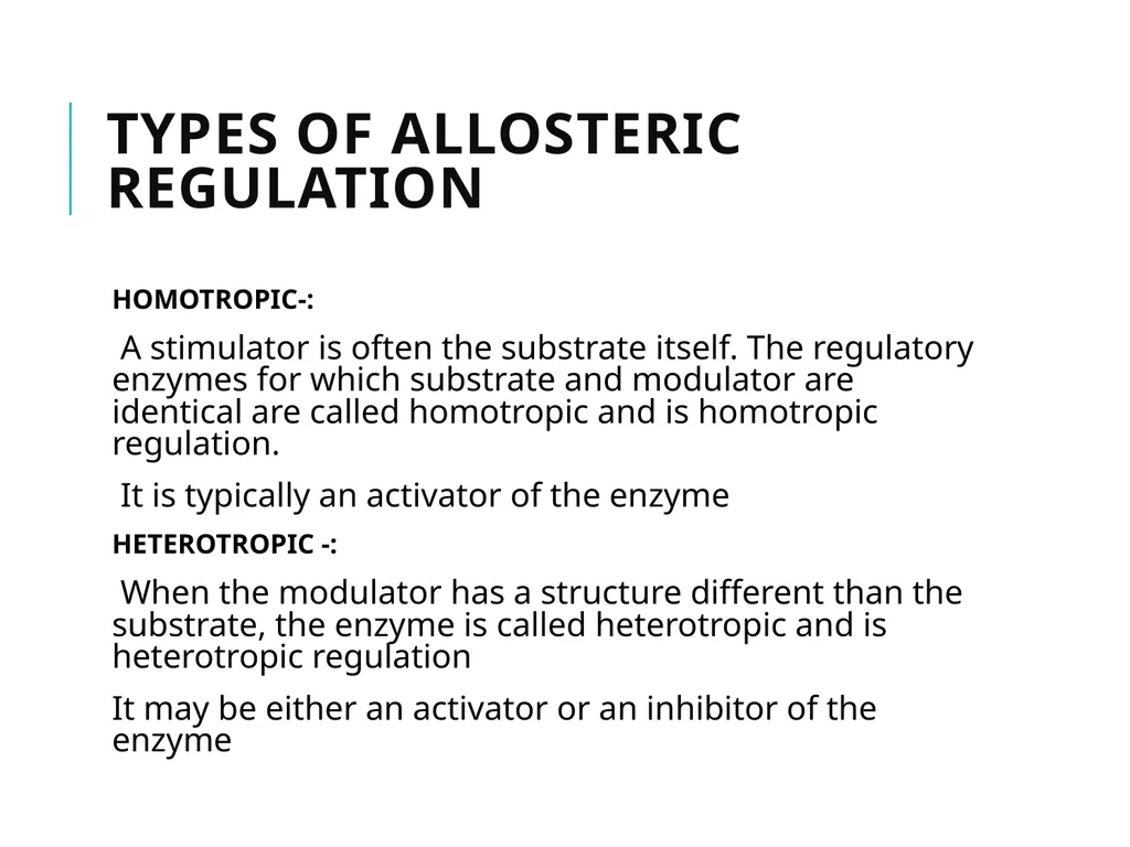 ALLOSTERIC ENZYMES REGULATION By- Shubhani singh - slide 8 of 16
