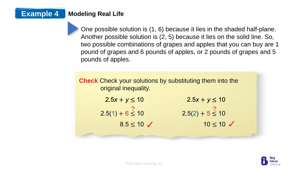 Lesson 5.6 Graphing Linear Inequalities in Two - slide 17 of 19