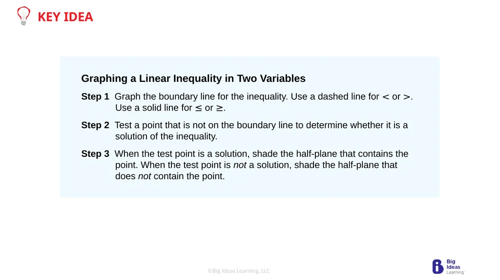 Lesson 5.6 Graphing Linear Inequalities in Two - slide 10 of 19