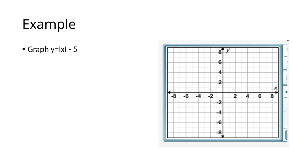 Lesson 2.1 Graphing Absolute Value Functions - slide 8 of 14