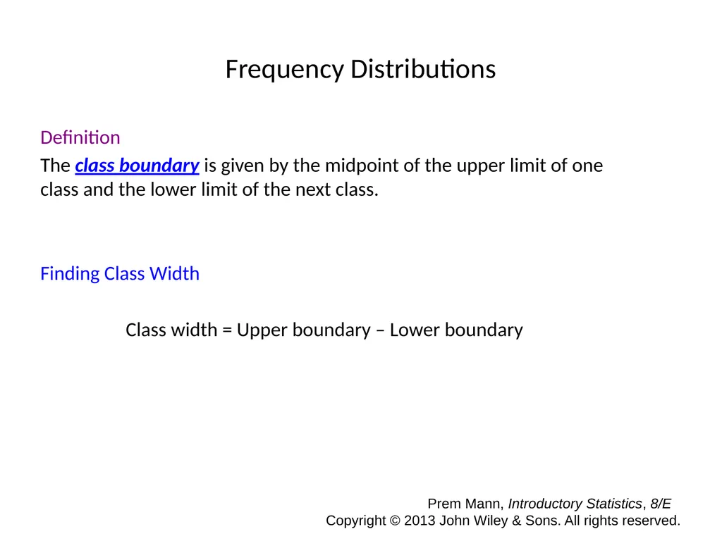 CHAPTER 2 ORGANIZING AND GRAPHING DATA Prem Mann, - slide 10 of 32