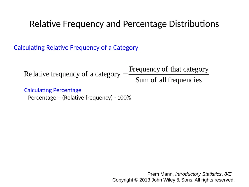 CHAPTER 2 ORGANIZING AND GRAPHING DATA Prem Mann, - slide 5 of 32