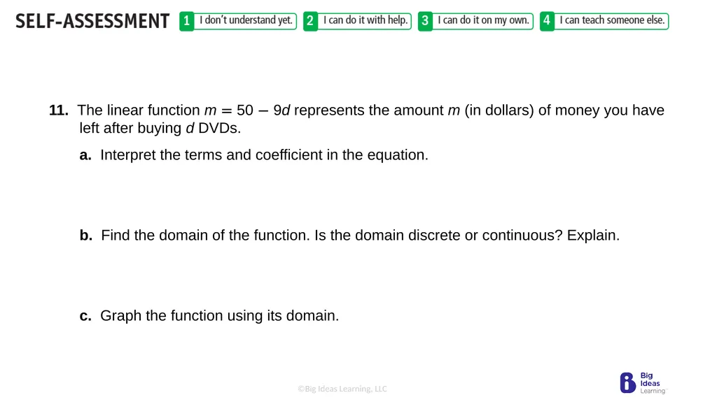 Lesson 3.3 Linear Functions Warm-Up Plot the - slide 20 of 25