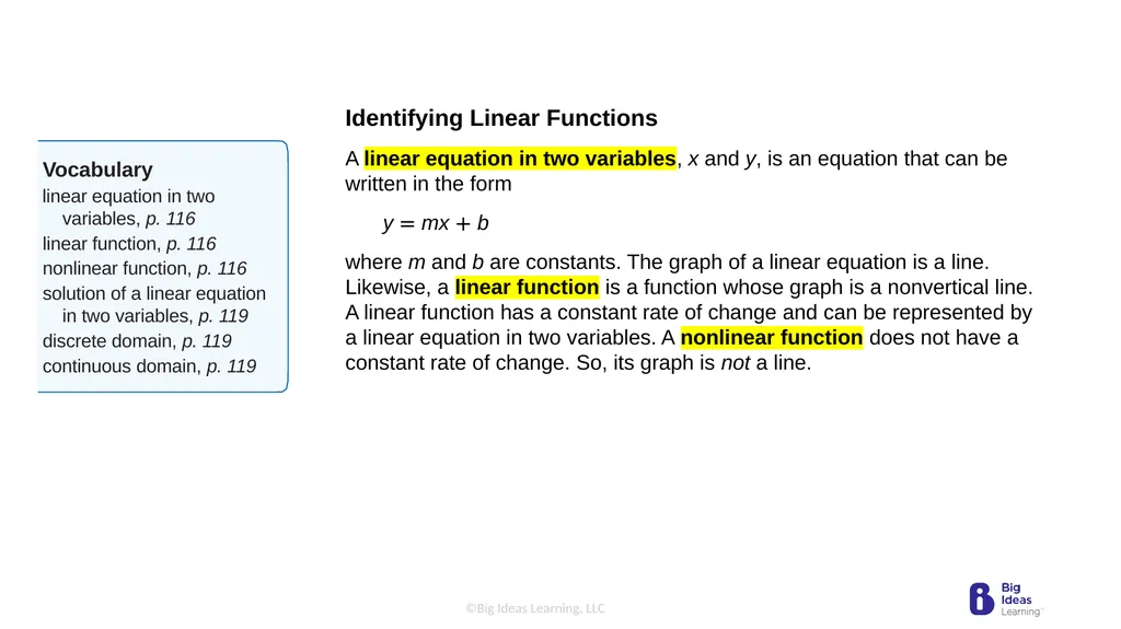 Lesson 3.3 Linear Functions Warm-Up Plot the - slide 6 of 25