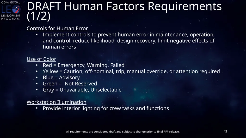 CLDP Draft Utilization Requirements Conditioned - slide 43 of 46