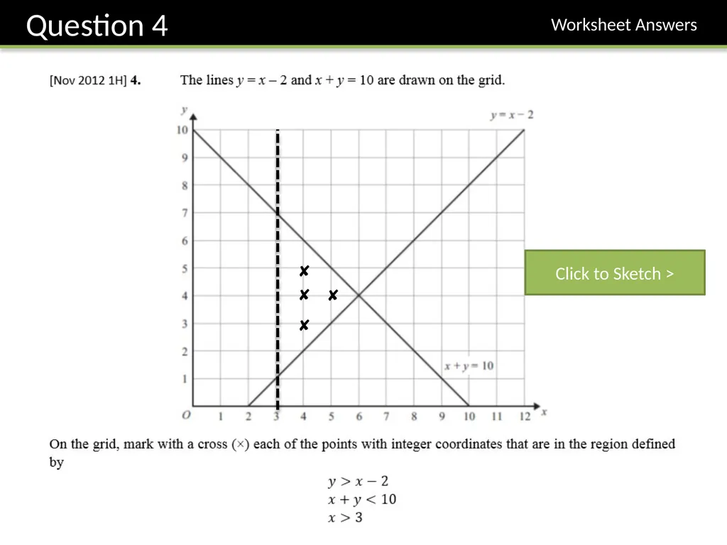 GCSE: Inequalities – Shading Regions Dr J Frost - slide 9 of 14