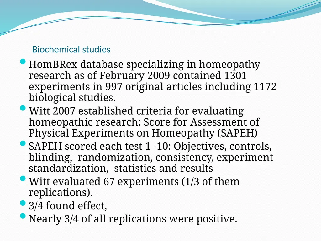 BEYOND THE MOLECULE: Theory Evidence Biological - slide 17 of 45