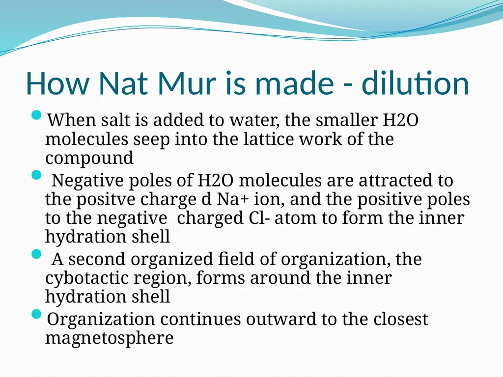 BEYOND THE MOLECULE: Theory Evidence Biological - slide 33 of 45