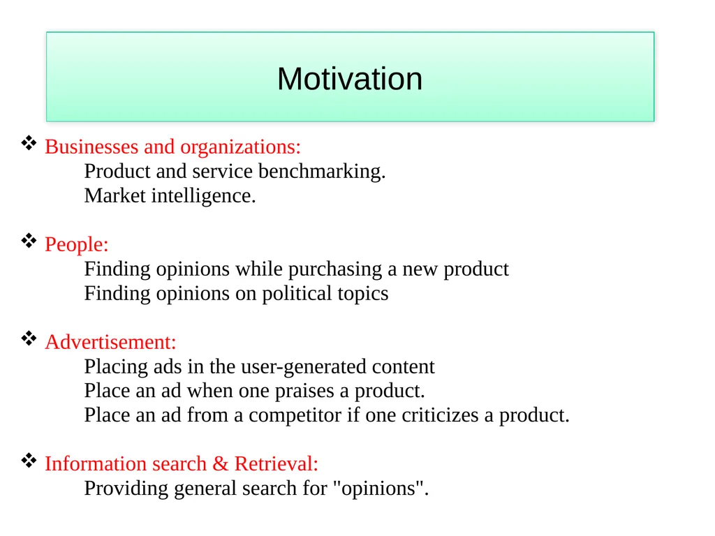 Sentiment Analysis PhD Seminar Balamurali A - slide 4 of 23