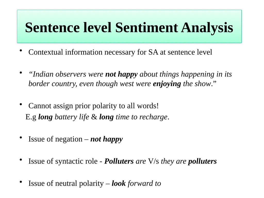 Sentiment Analysis PhD Seminar Balamurali A - slide 10 of 23