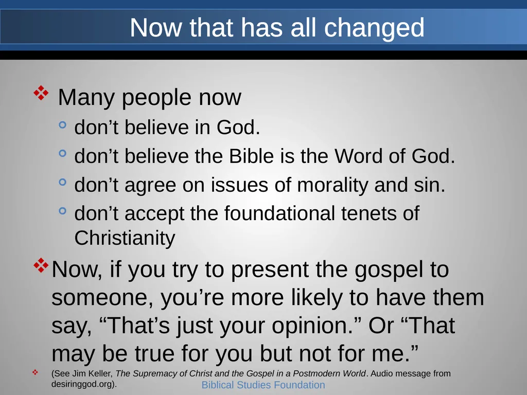 Understanding Worldviews Core Faith- Lesson 2 A - slide 4 of 43