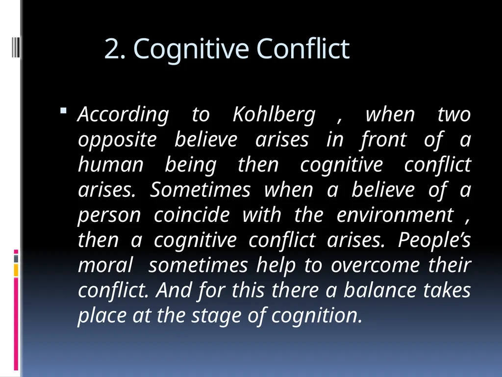 KOHLBERG’S THEORY OF MORAL DEVELOPMENT EDUCATION - slide 6 of 15