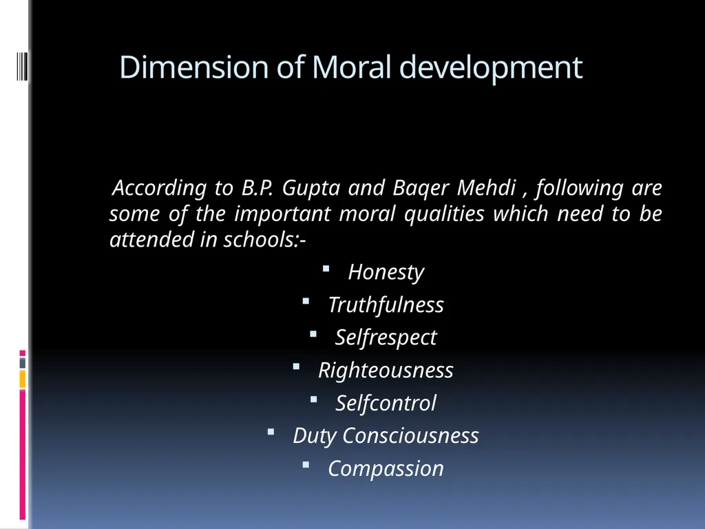 KOHLBERG’S THEORY OF MORAL DEVELOPMENT EDUCATION - slide 8 of 15