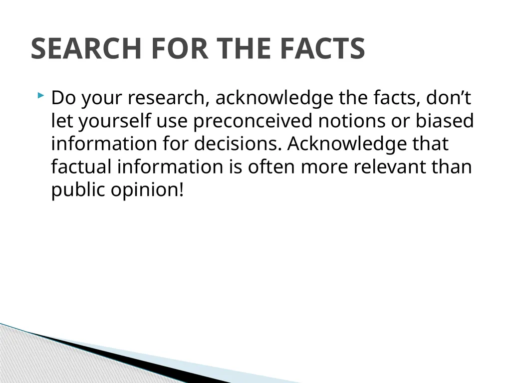 MORAL DECISION MAKING HOW TO ENSURE I AM DOING - slide 9 of 16