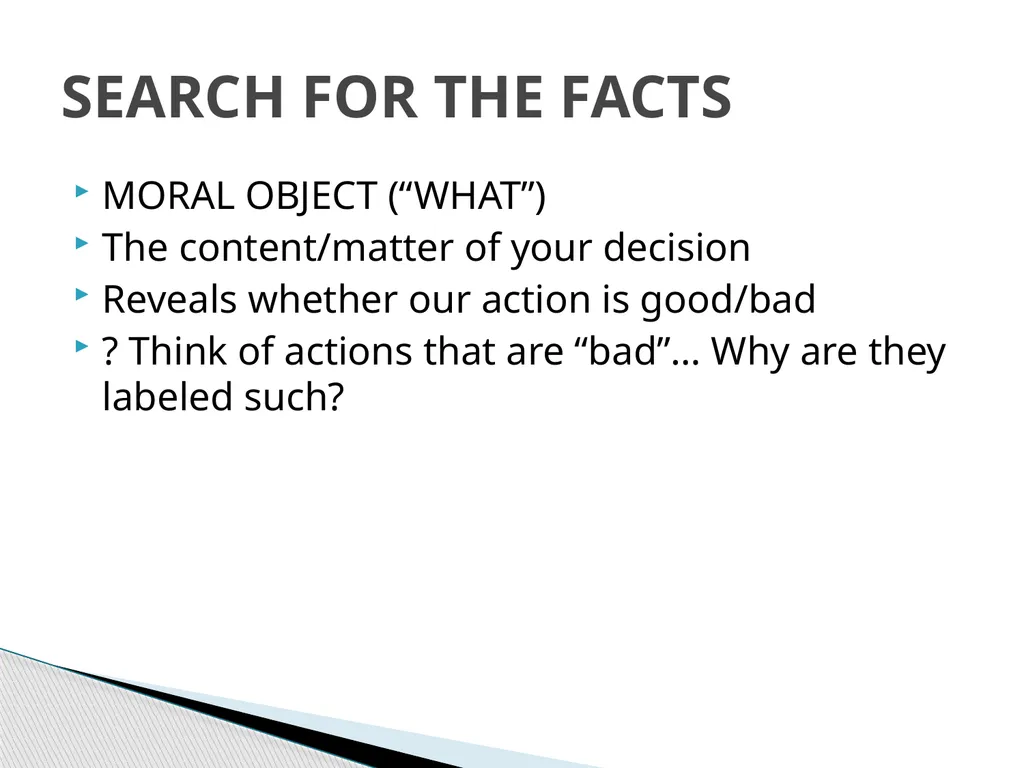 MORAL DECISION MAKING HOW TO ENSURE I AM DOING - slide 6 of 16