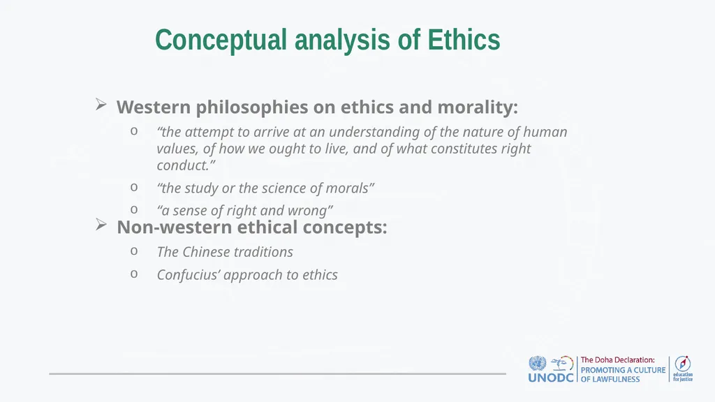 Education for Justice (E4J) Integrity and Ethics - slide 5 of 11