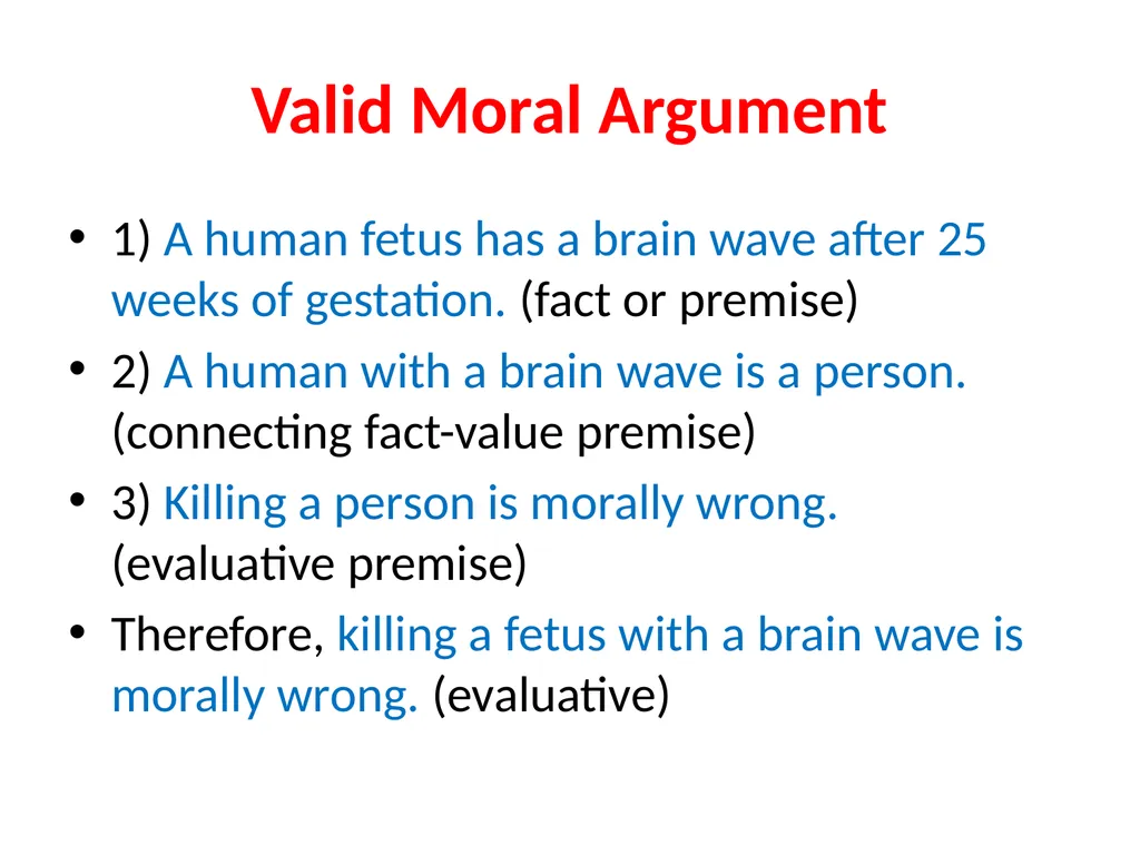 Morality, Ethics, Arguments Ethics and Morals are - slide 5 of 9