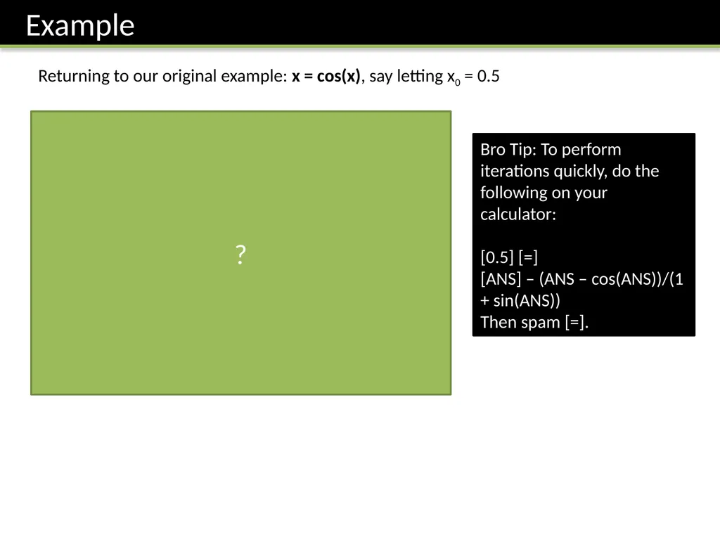 FP1: Chapter 2 Numerical Solutions of Equations Dr - slide 19 of 25